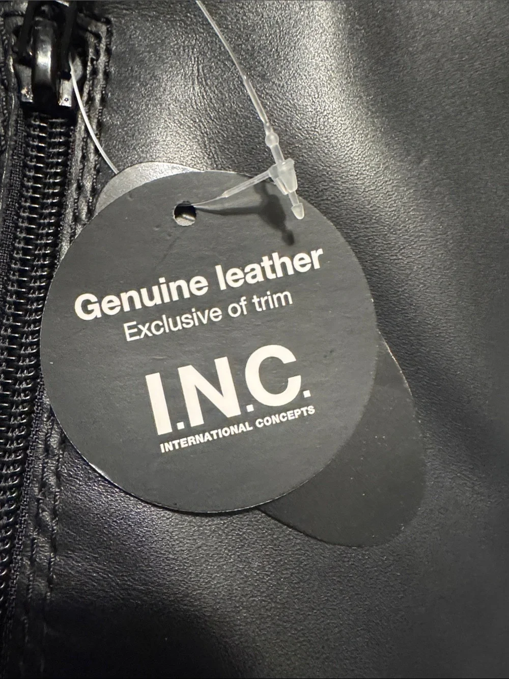 INC International Concepts Black Over-the-Knee Faux Leather Riding Boots